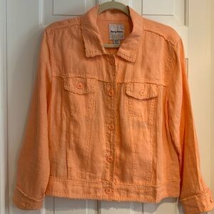 Tommy Bahama Linen Orange Jacket - size Medium